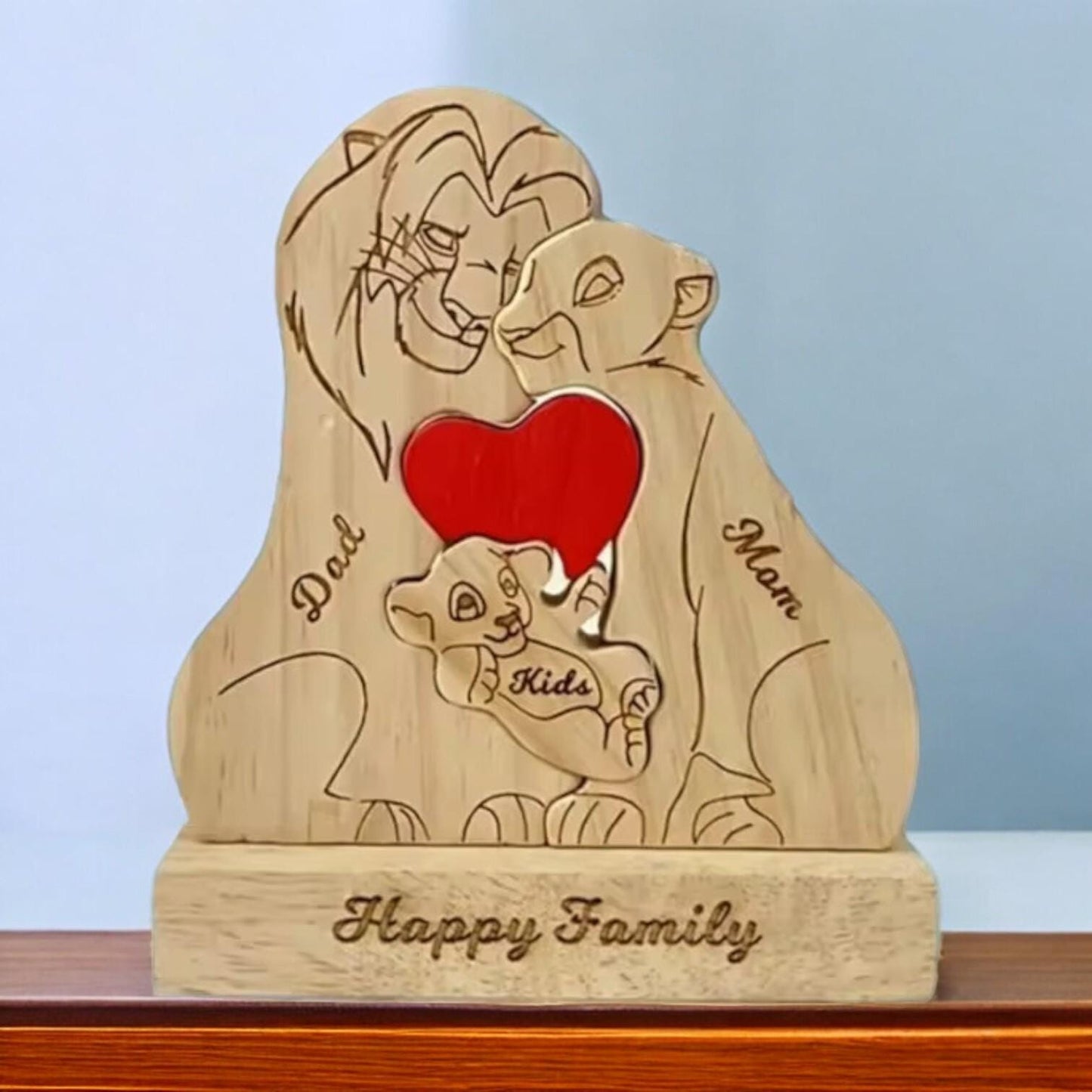 Personalised Lion Family Puzzle
