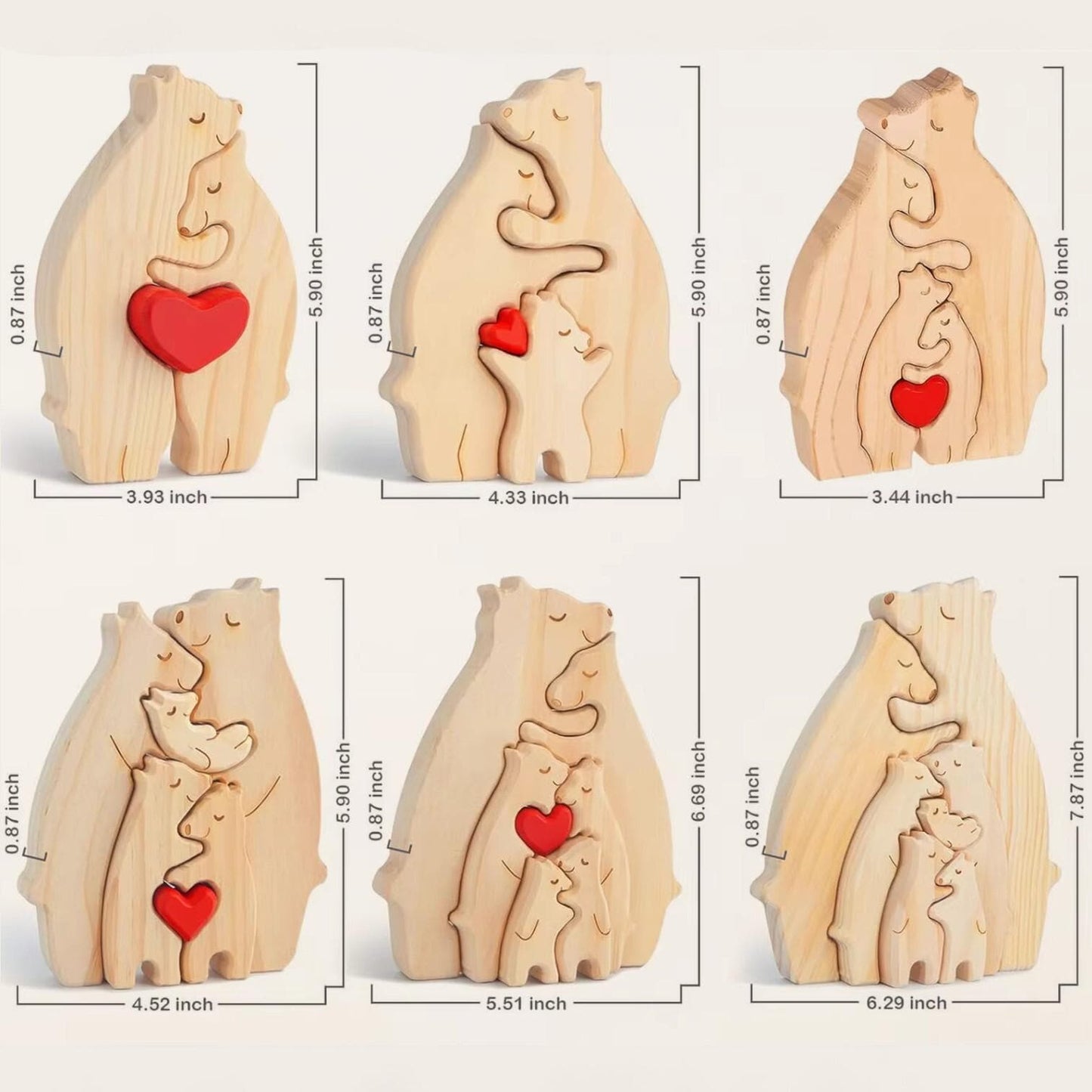 Personalised Bear Family Puzzle