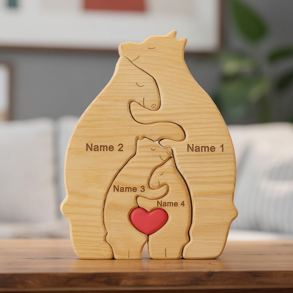 Personalised Bear Family Puzzle
