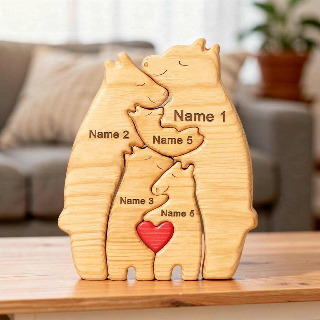 Personalised Bear Family Puzzle