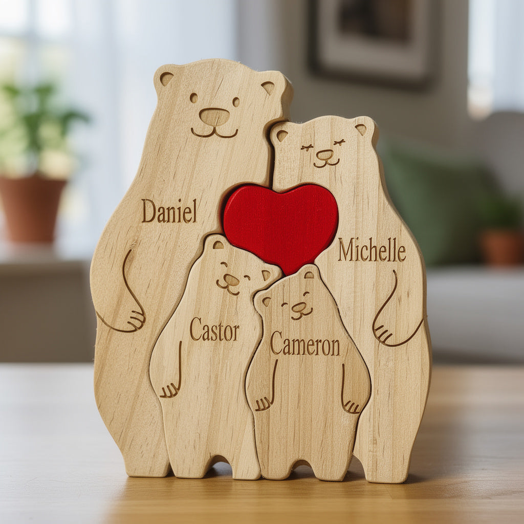 Personalised Bear Family Puzzle