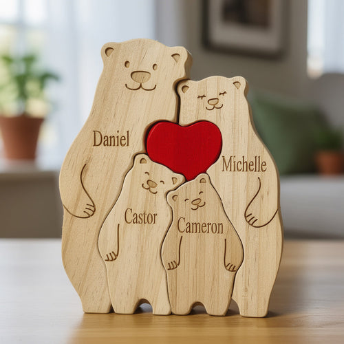 Personalised Bear Family Puzzle
