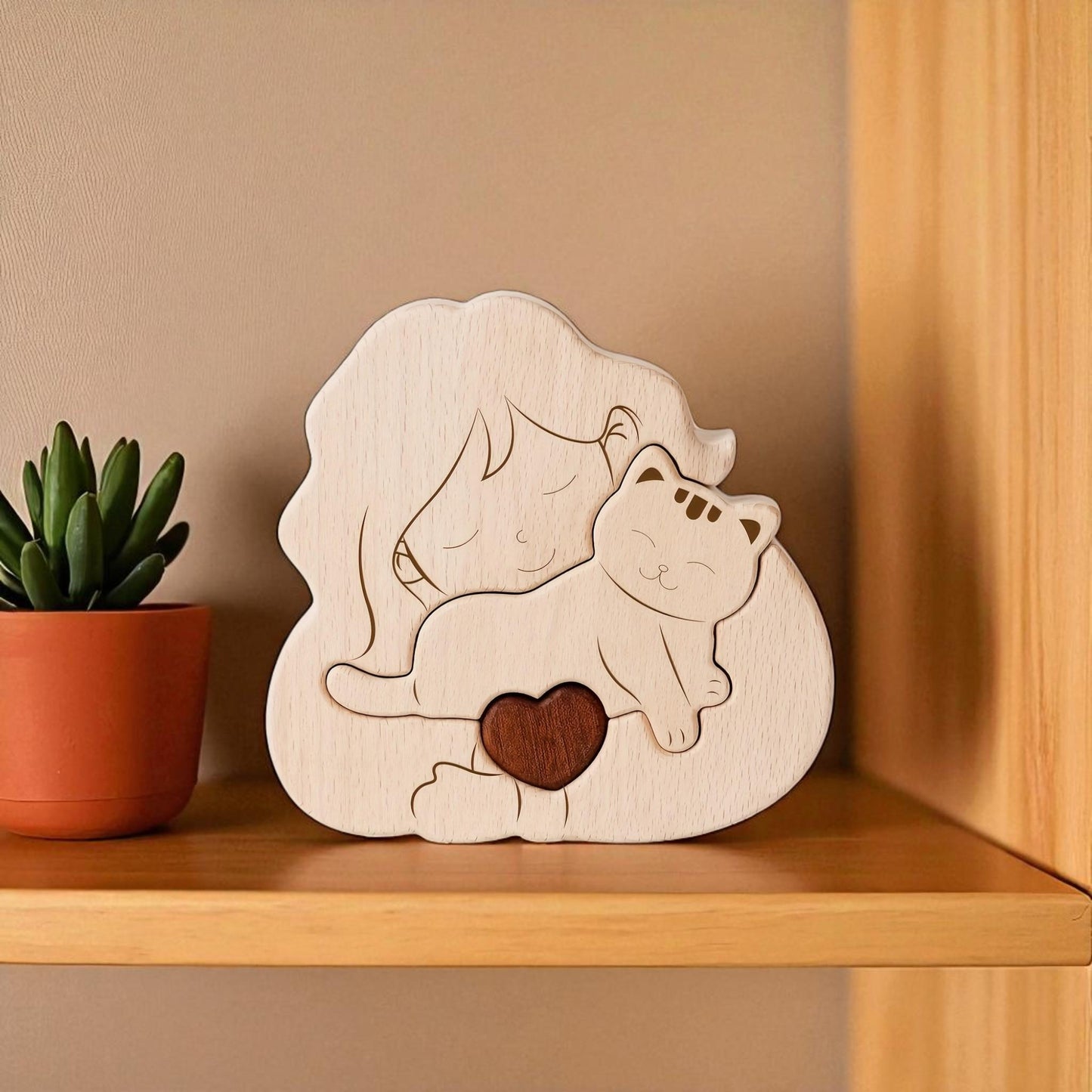 Personalised Cat And Children Puzzle