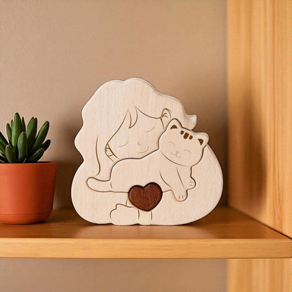 Personalised Cat And Children Puzzle
