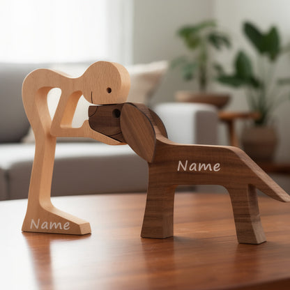 Personalised Man And Dog Keepsake