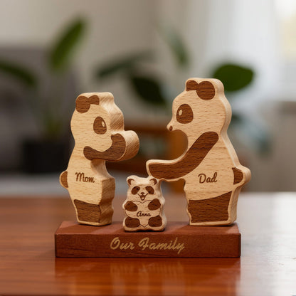 Personalised Panda Family Puzzle