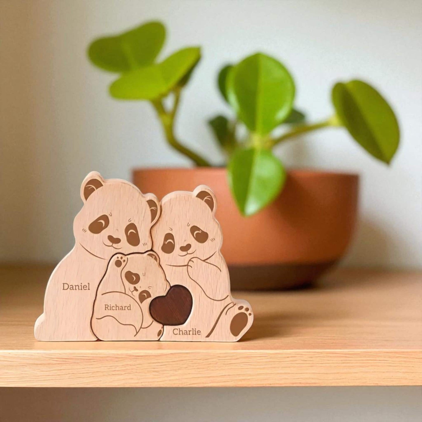 Personalised Panda Family Puzzle