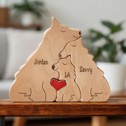 Personalised Wolf Family Puzzle