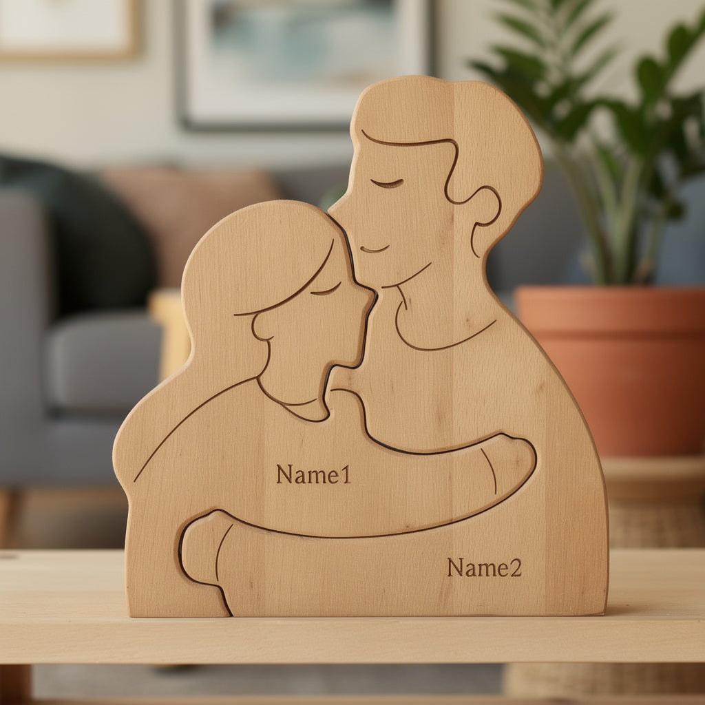 Personalised Hugging Family Puzzle