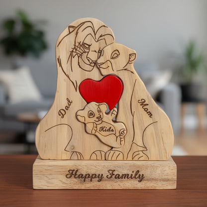 Personalised Lion Family Puzzle