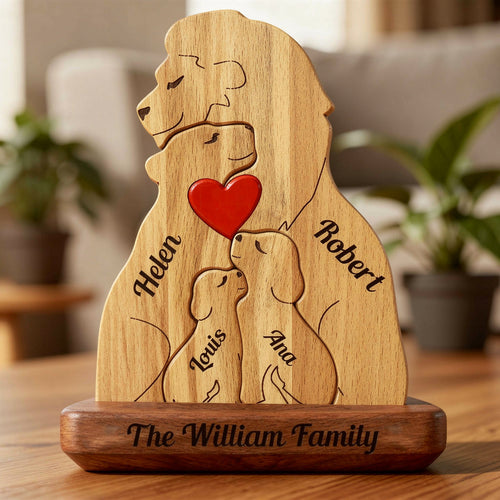 Personalised Lion Family Puzzle