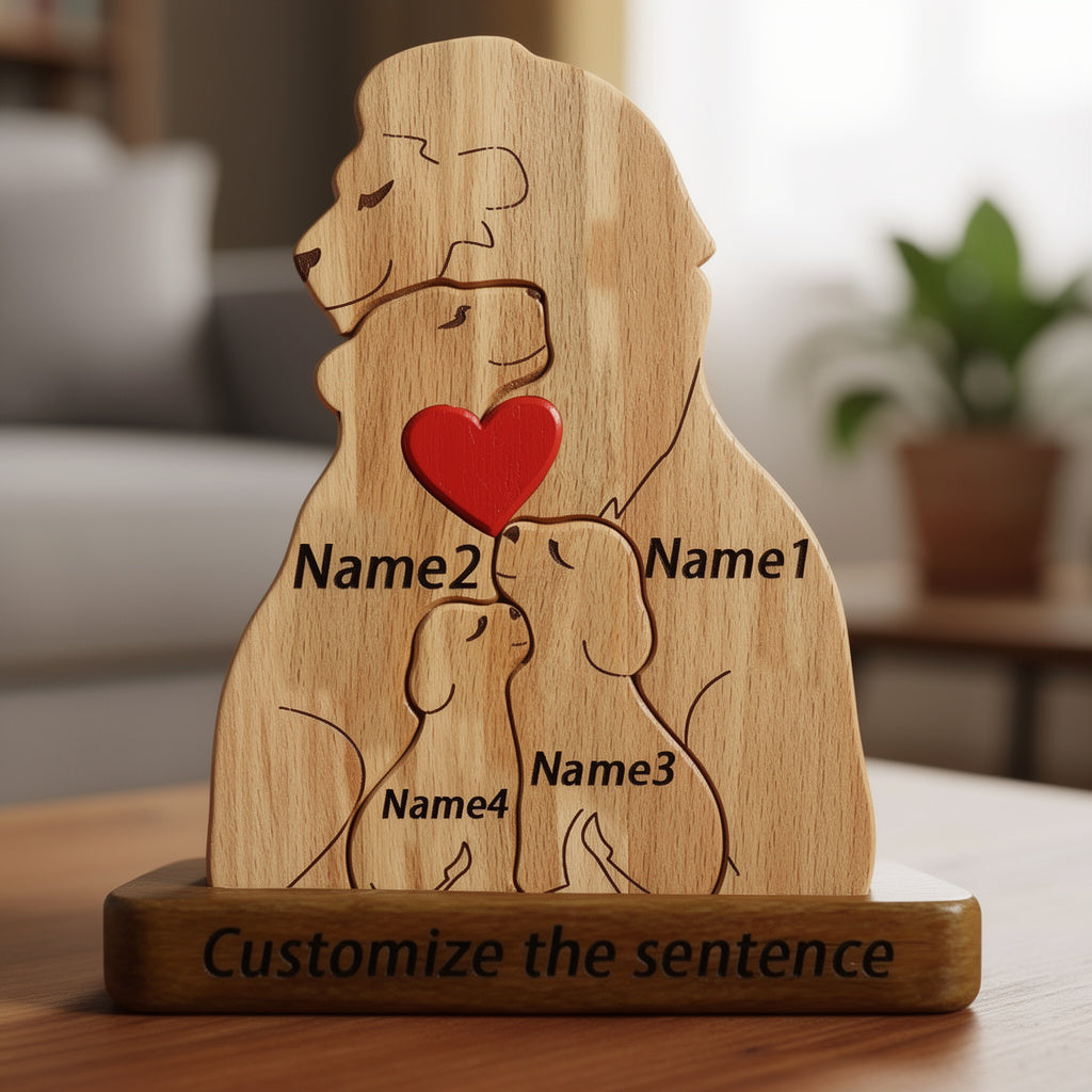 Personalised Lion Family Puzzle
