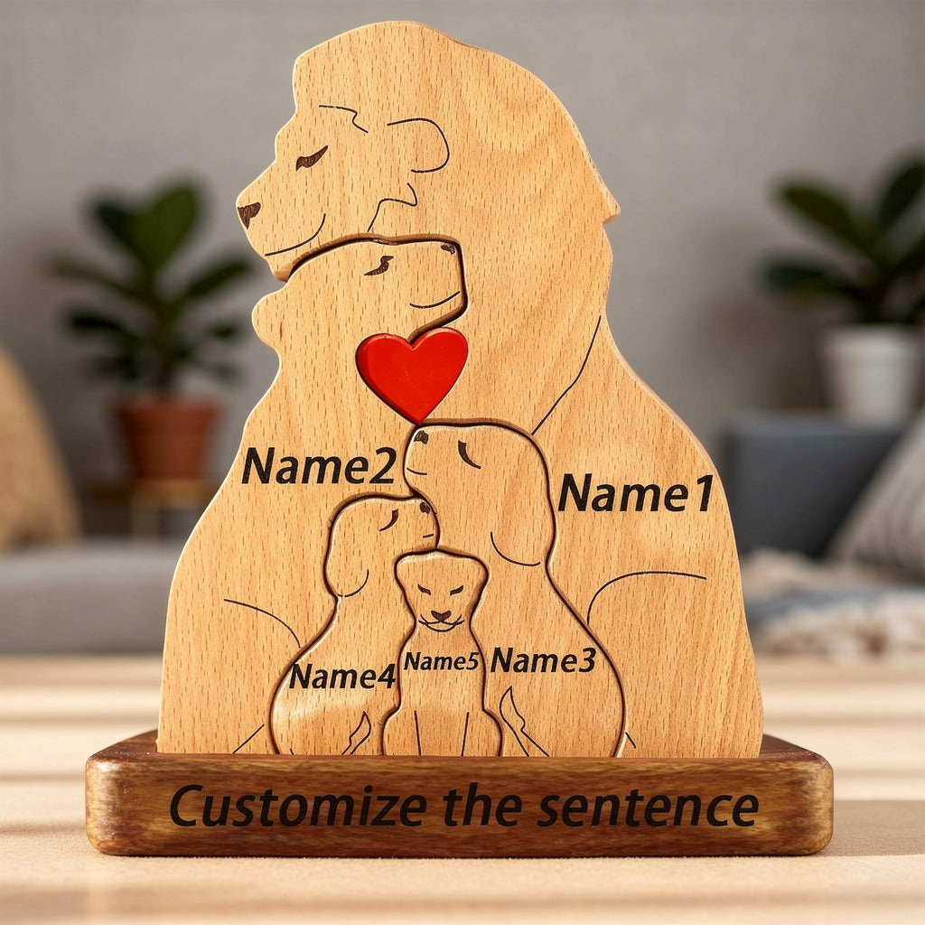 Personalised Lion Family Puzzle