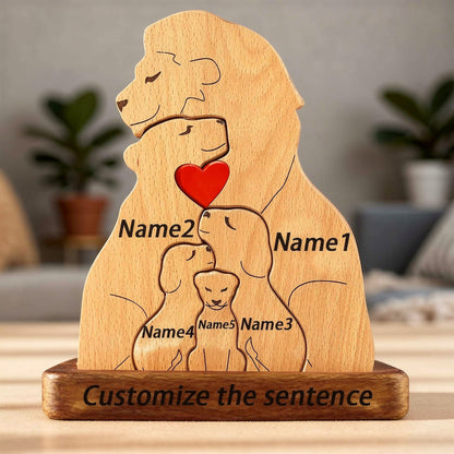 Personalised Lion Family Puzzle