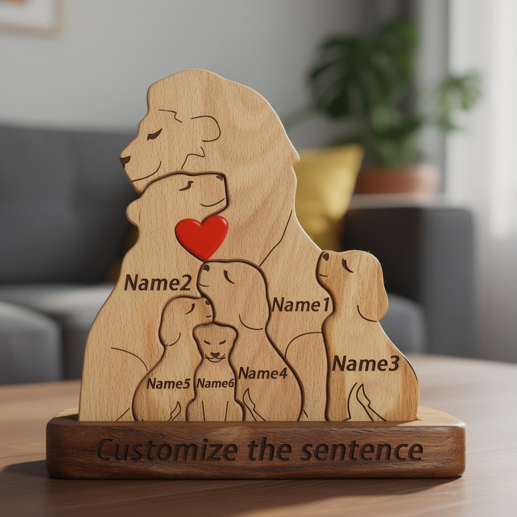 Personalised Lion Family Puzzle