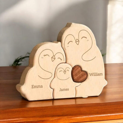 Personalised Penguin Family Puzzle