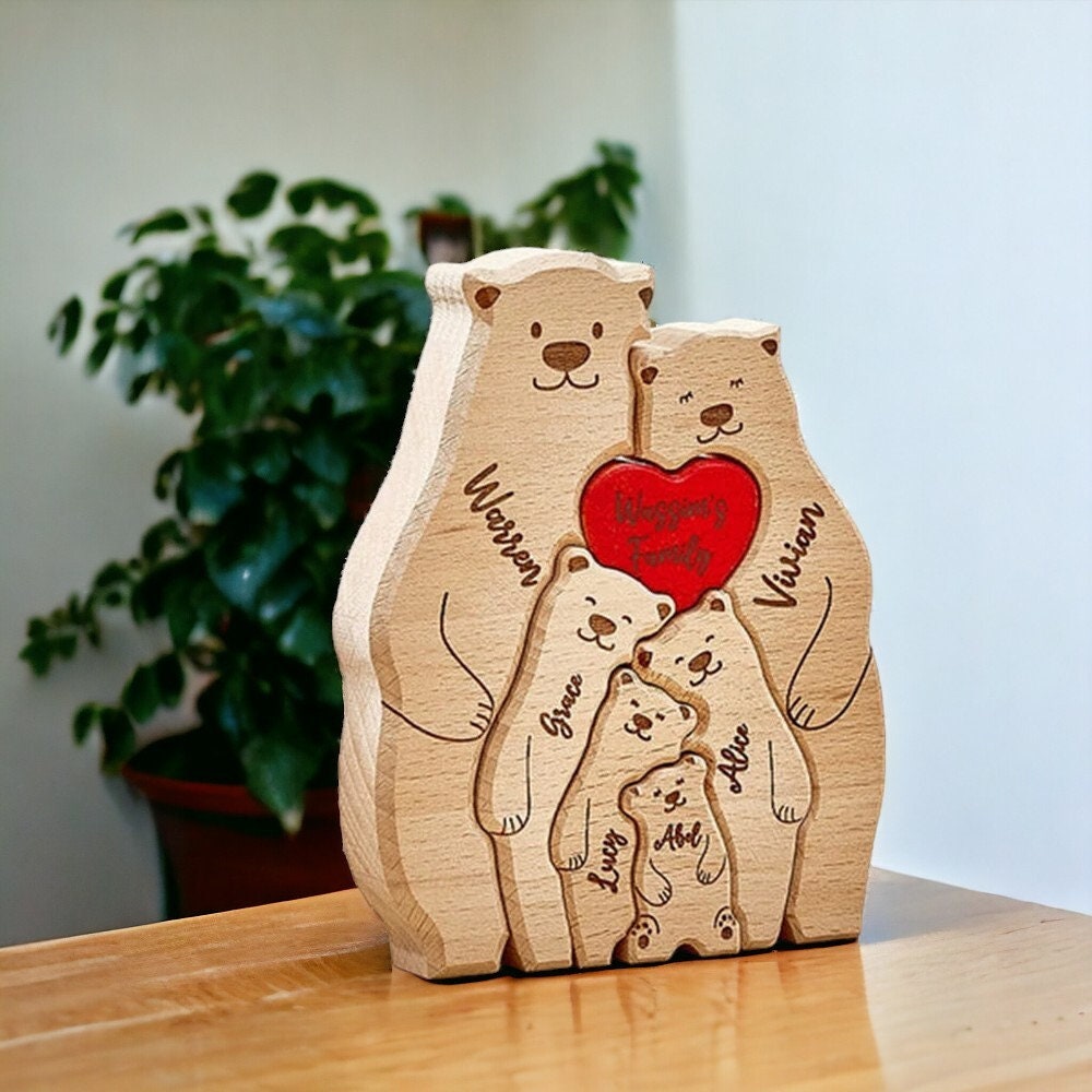 Personalised Bear Family Puzzle