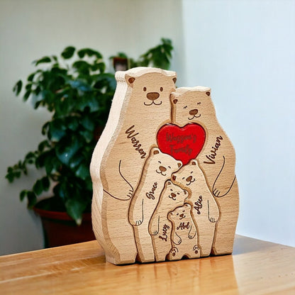 Personalised Bear Family Puzzle