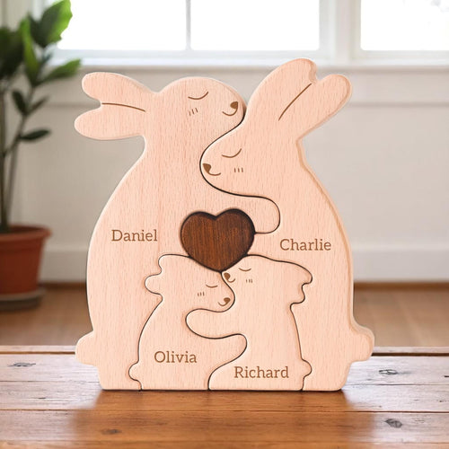 Personalised Bunny Family Puzzle