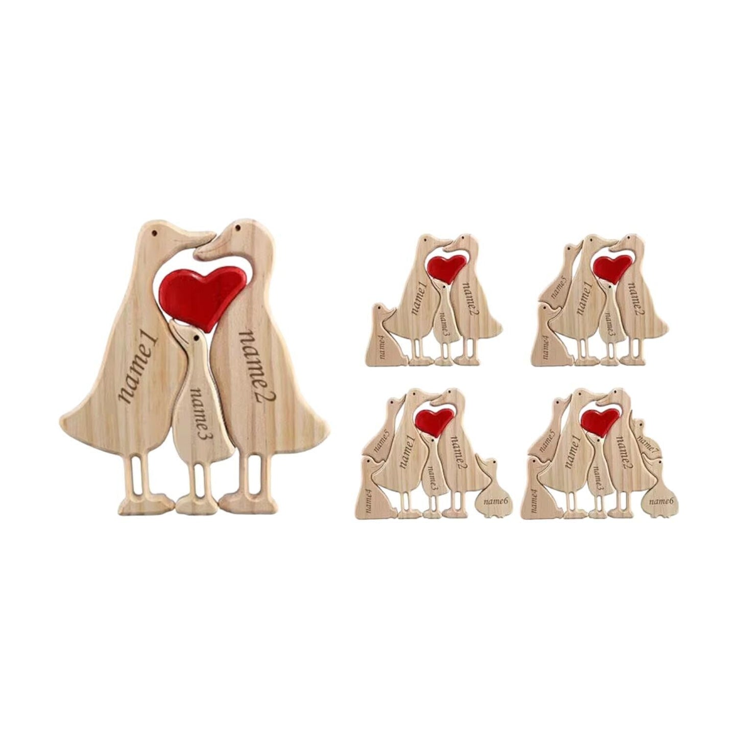 Personalised Duck Family Puzzle