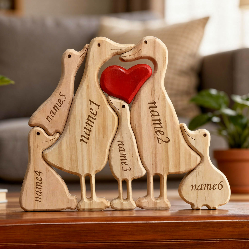 Personalised Duck Family Puzzle