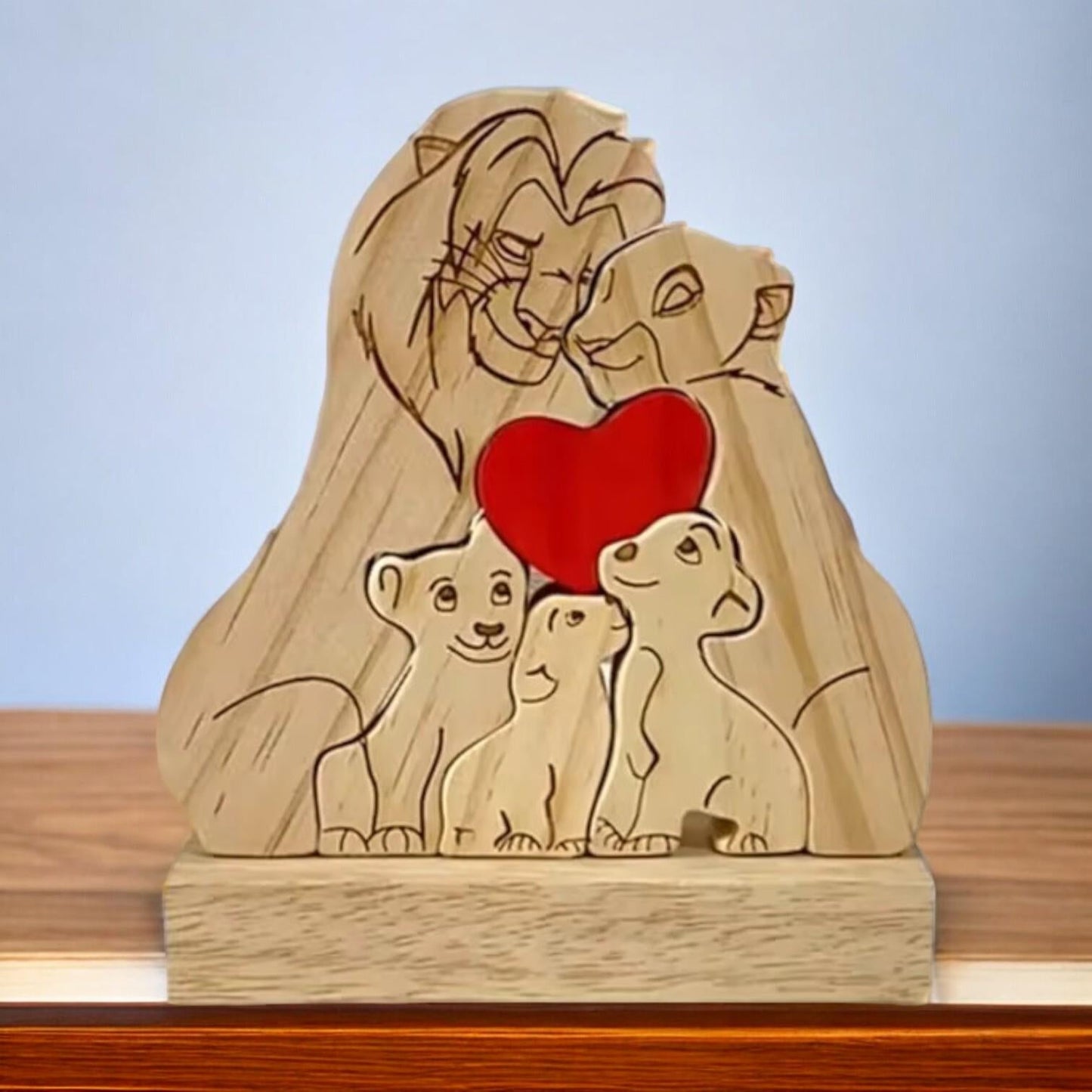Personalised Lion Family Puzzle