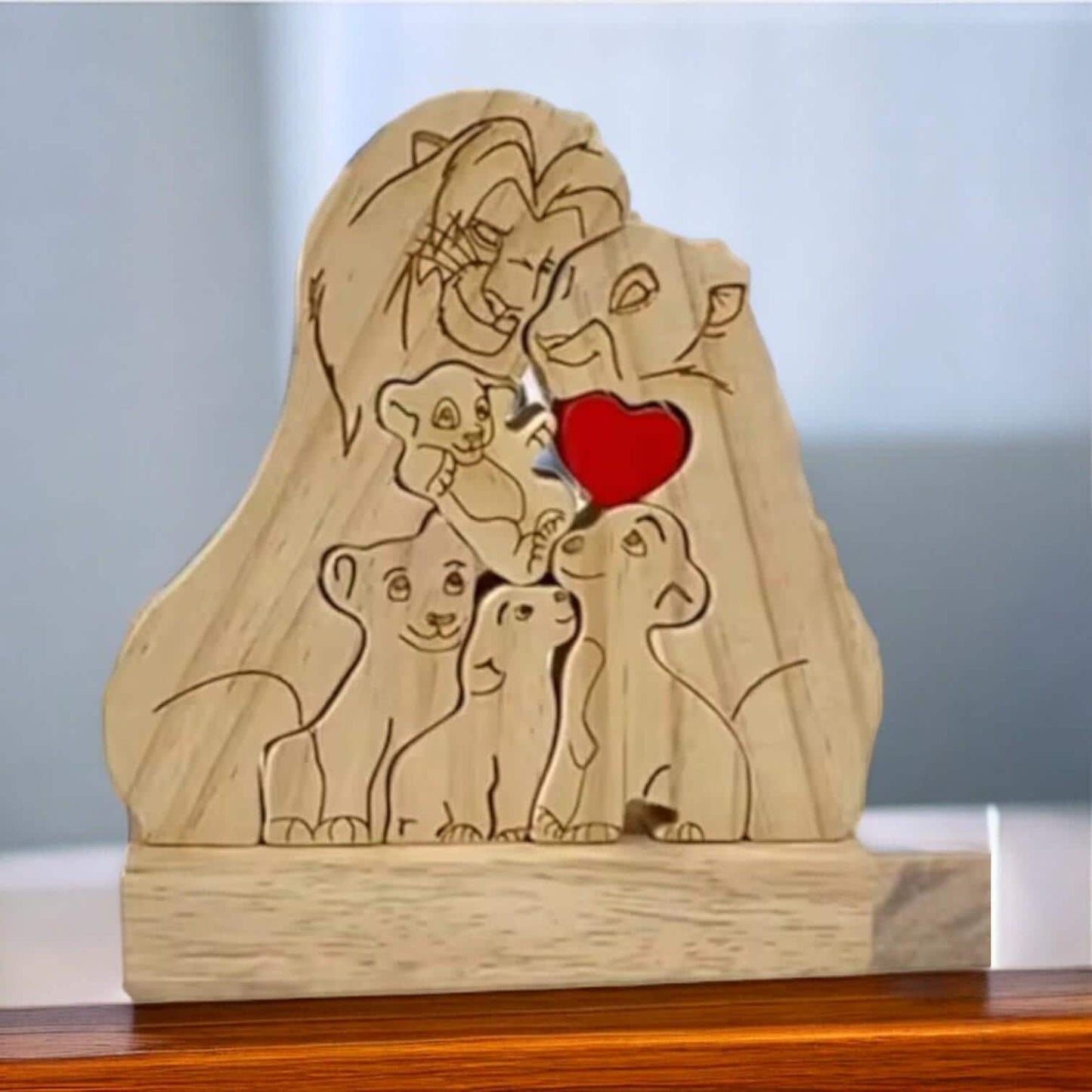 Personalised Lion Family Puzzle