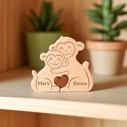 Personalised Monkey Family Puzzle