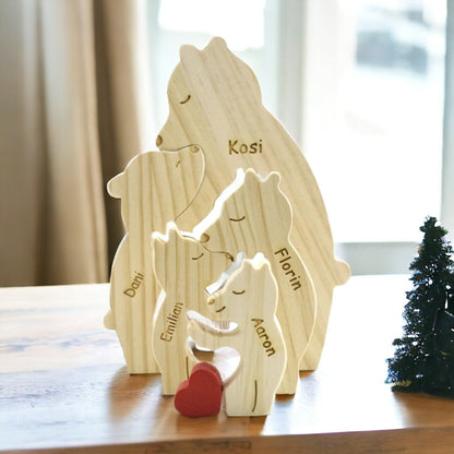 Personalised Single Parent Bear Puzzle