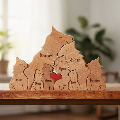 Personalised Wolf Family Puzzle