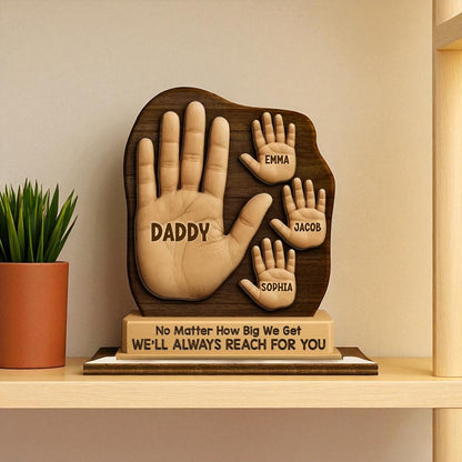 Personalised Dad Handprint Keepsake