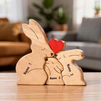 Personalised Rabbit Family Puzzle