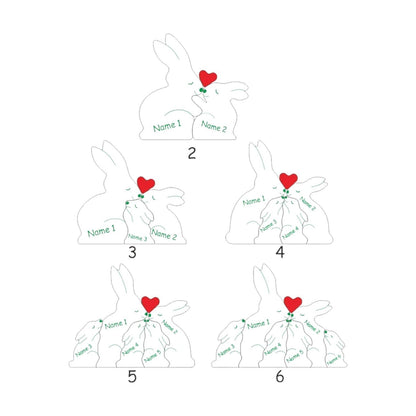 Personalised Rabbit Family Puzzle