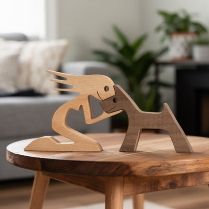 Personalised Man And Dog Keepsake