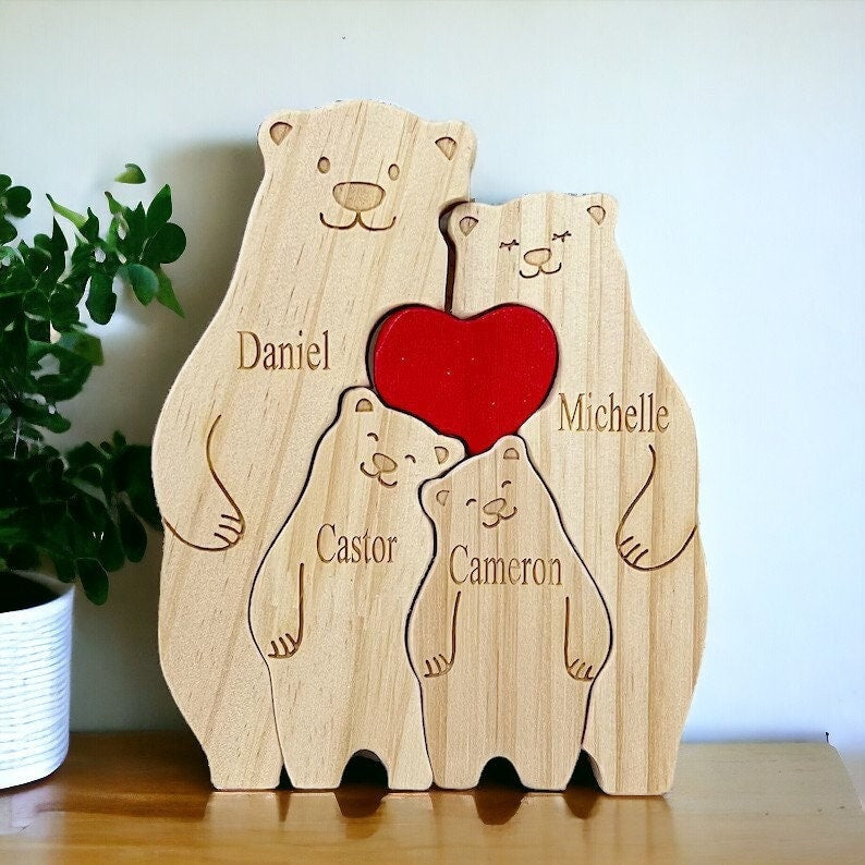 Personalised Bear Family Puzzle