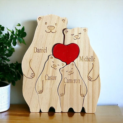 Personalised Bear Family Puzzle