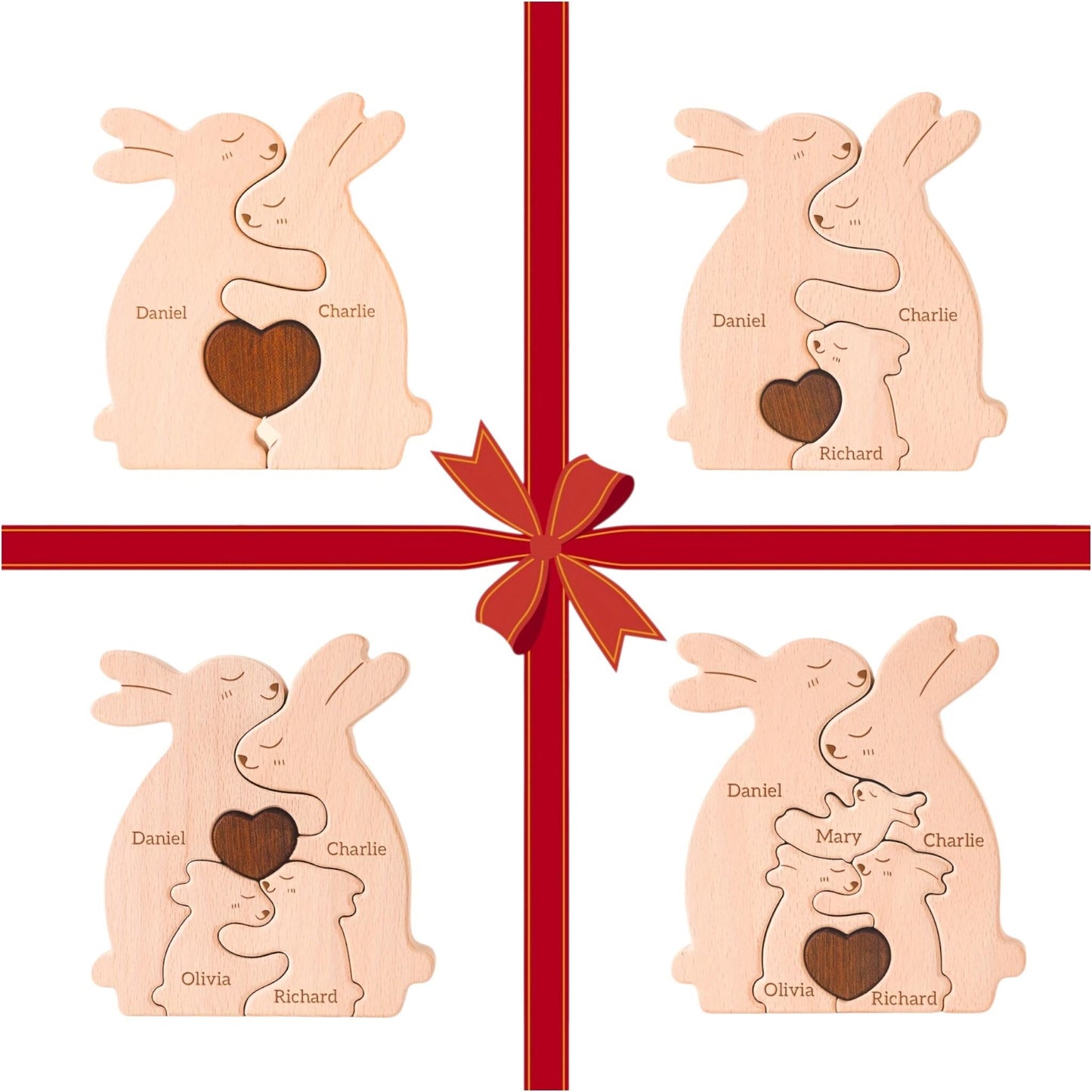 Personalised Bunny Family Puzzle