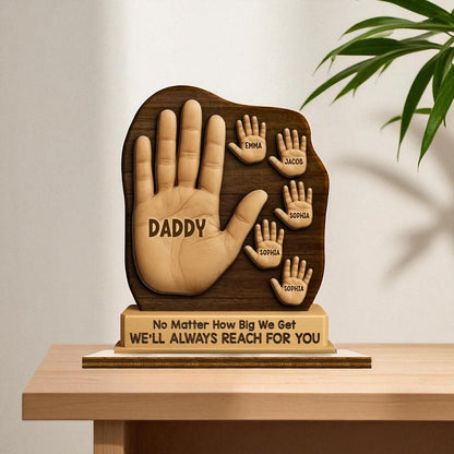 Personalised Dad Handprint Keepsake