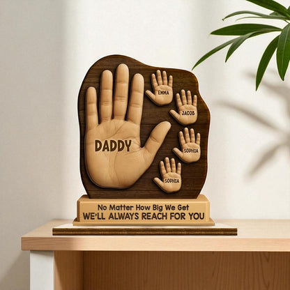 Personalised Dad Handprint Keepsake