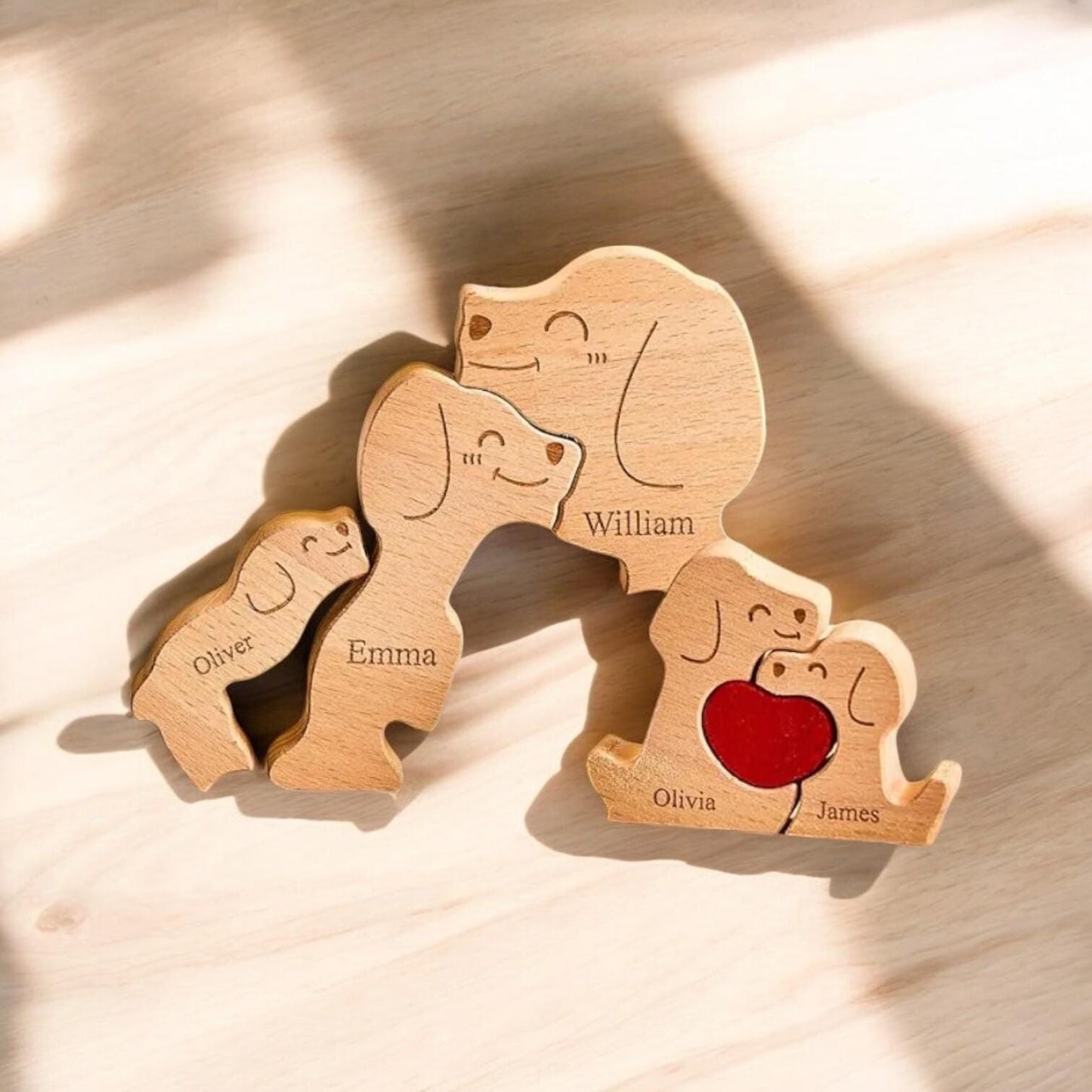 Personalised Dog Family Puzzle