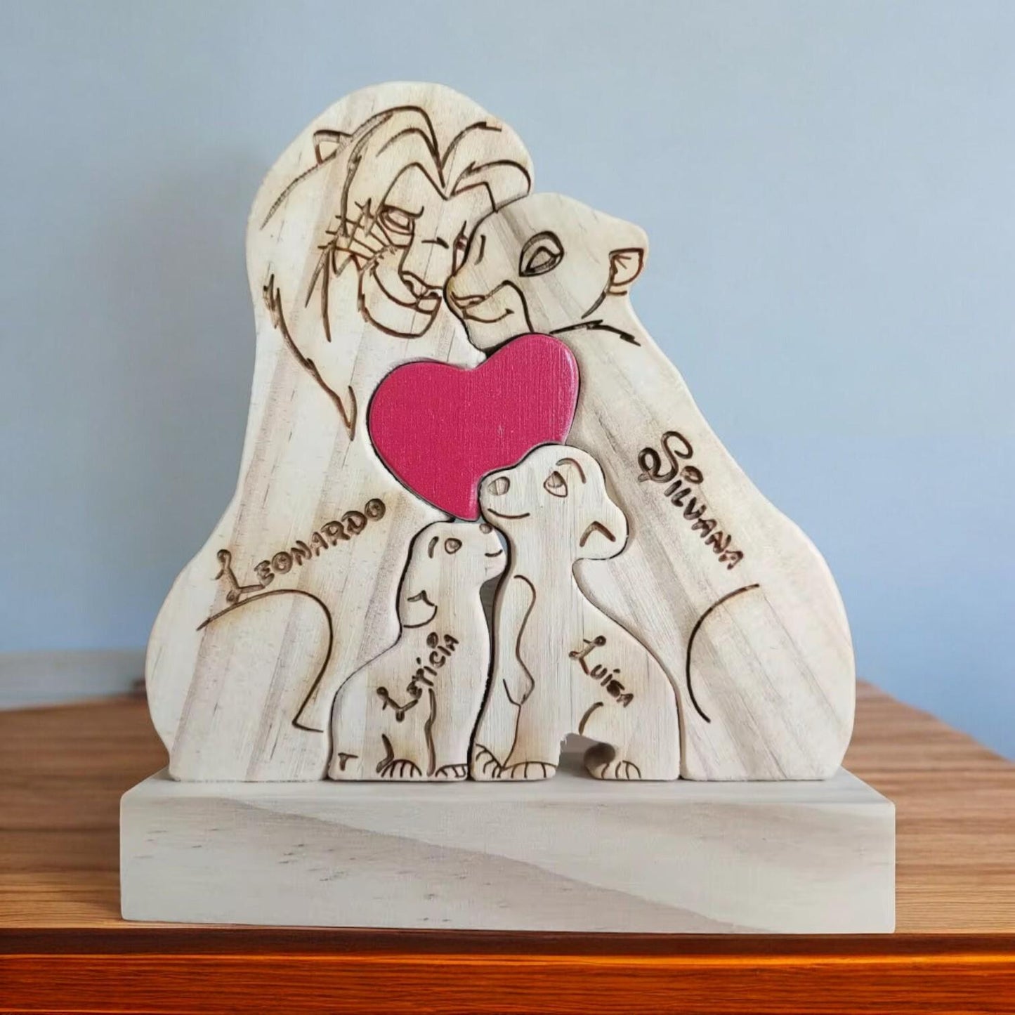 Personalised Lion Family Puzzle