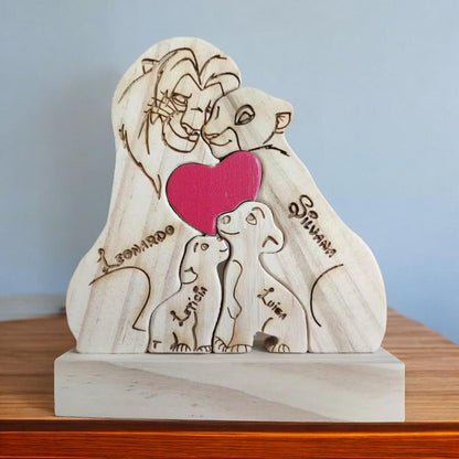 Personalised Lion Family Puzzle
