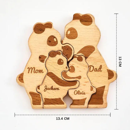 Personalised Panda Family Puzzle