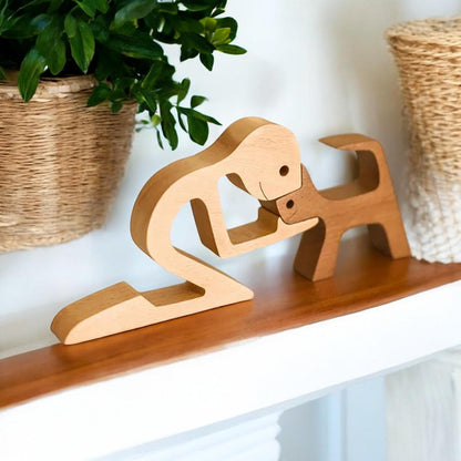Personalised Woman And Dog Keepsake