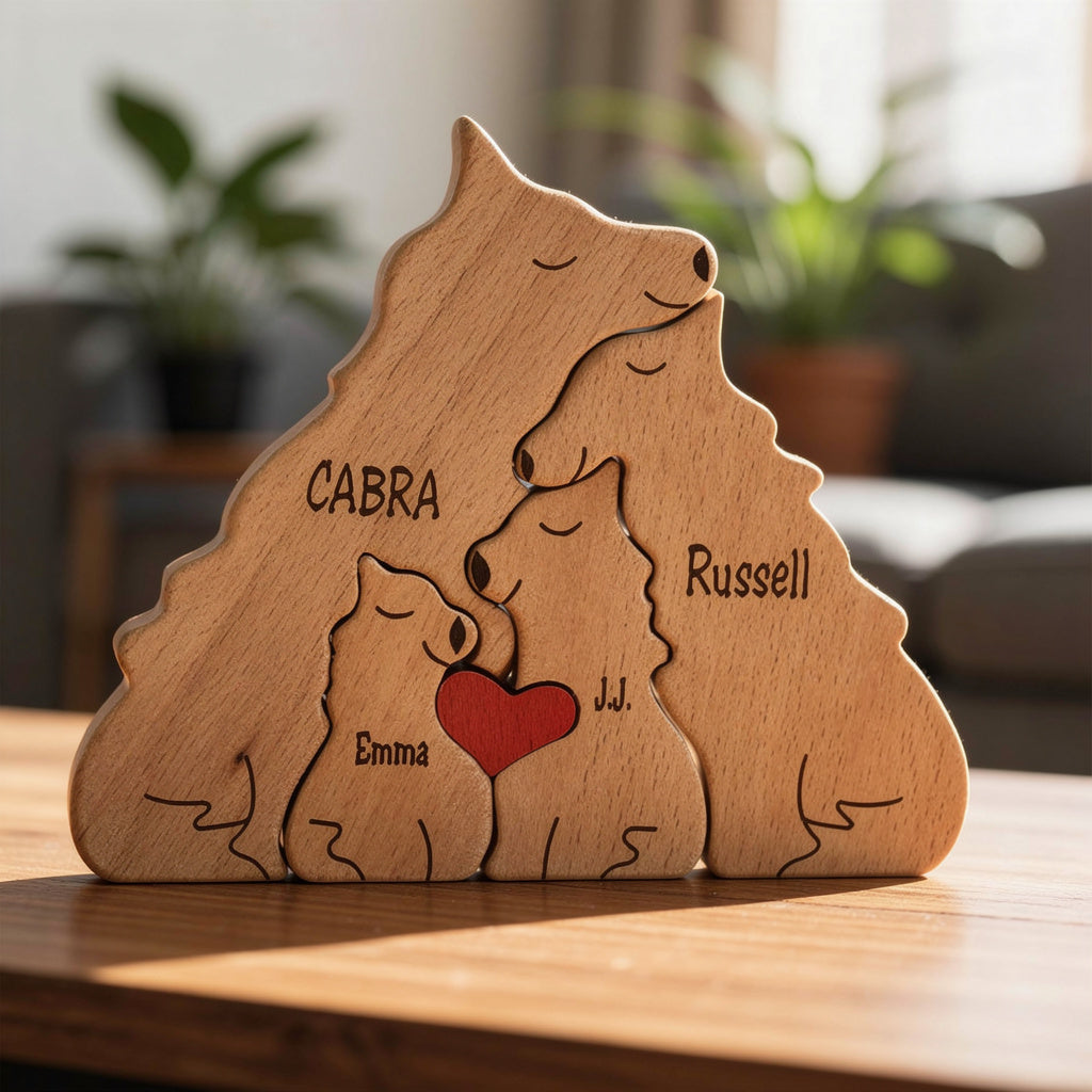 Personalised Wolf Family Puzzle