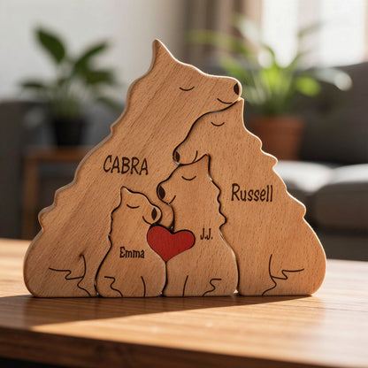 Personalised Wolf Family Puzzle