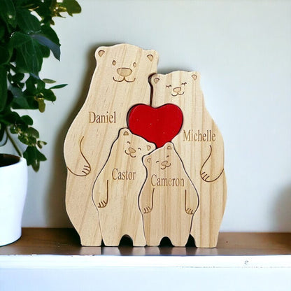 Personalised Bear Family Puzzle