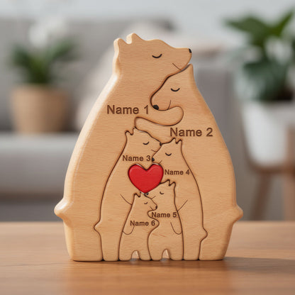 Personalised Bear Family Puzzle