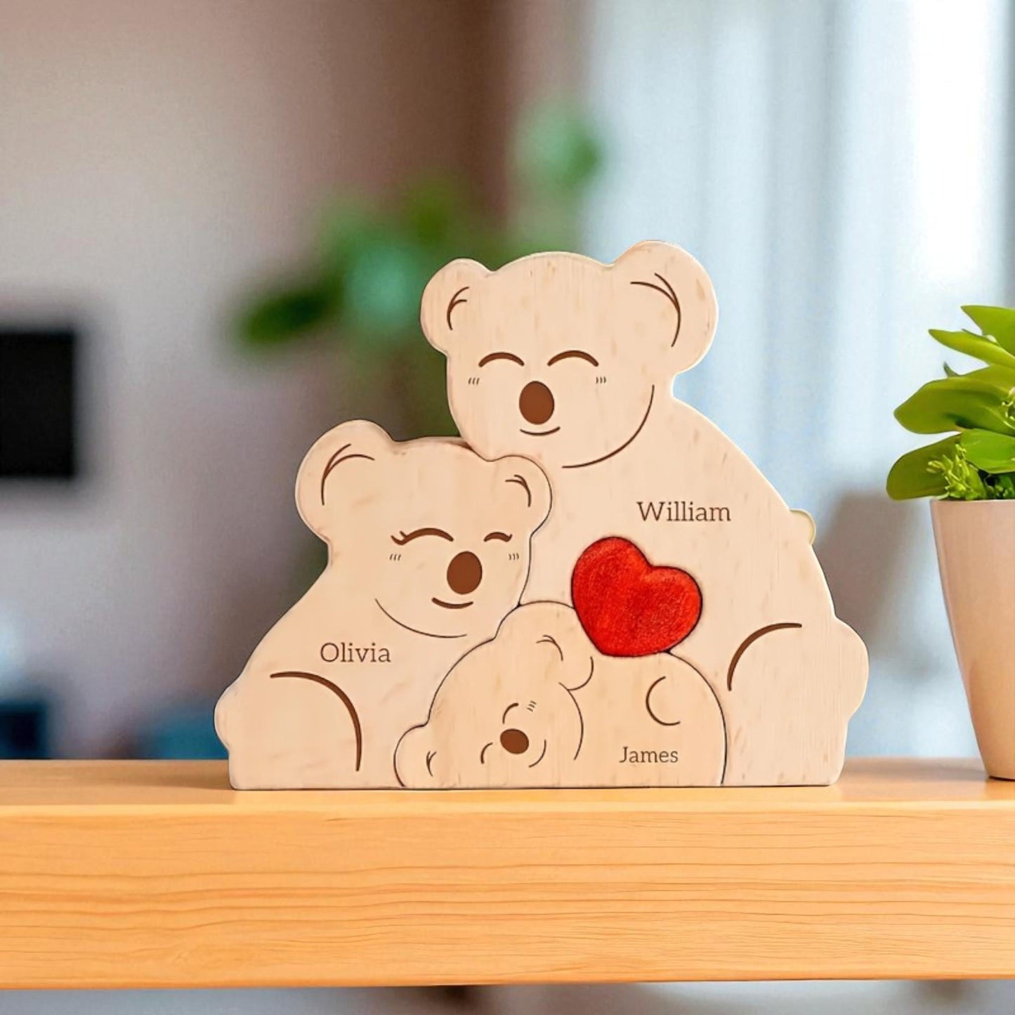 Personalised Koala Family Puzzle