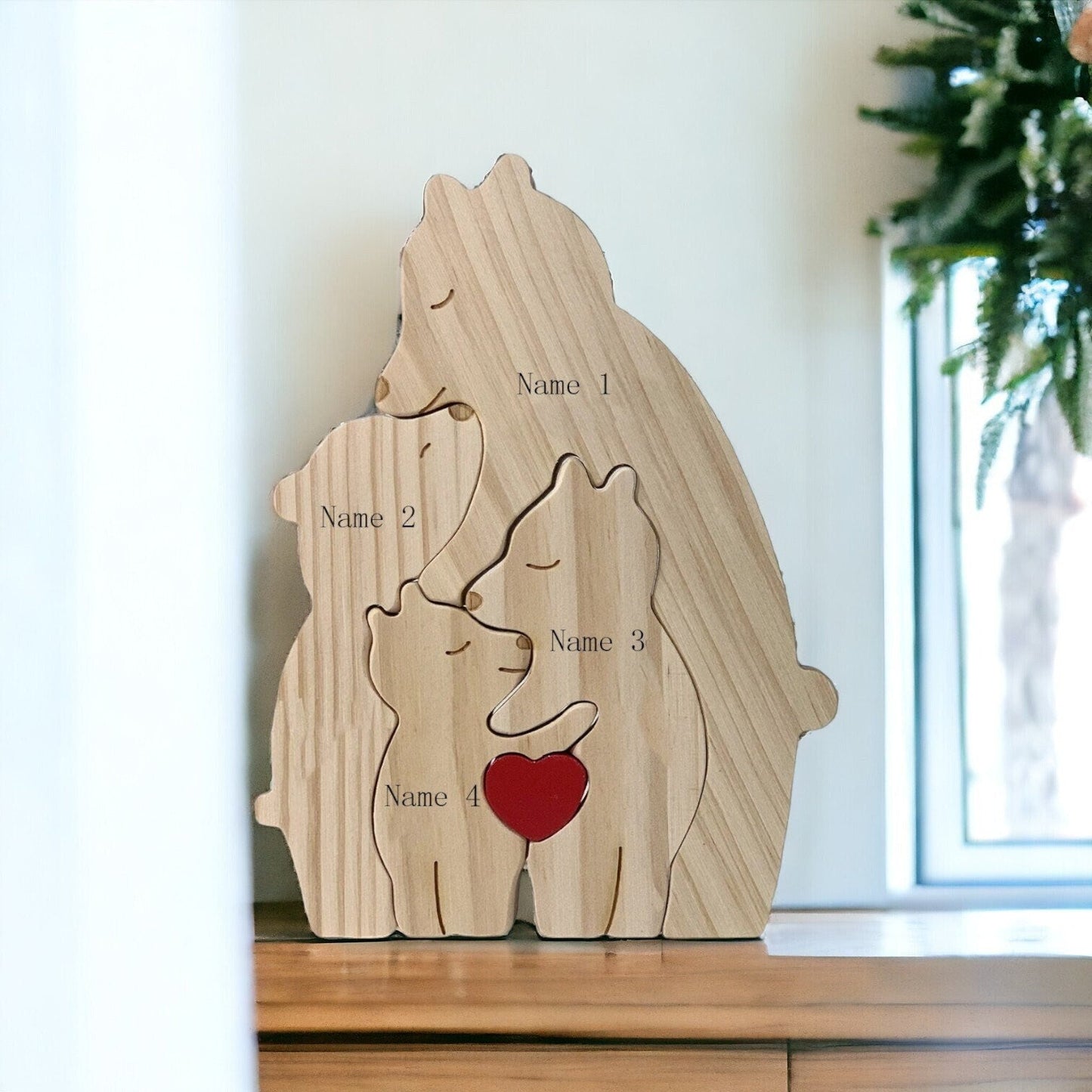 Personalised Single Parent Bear Puzzle